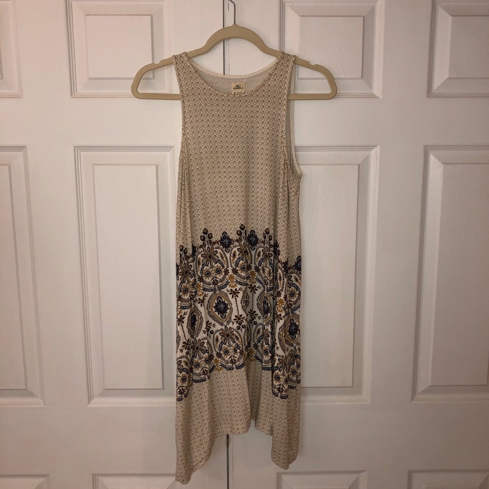 Floral/abstract patterned dress